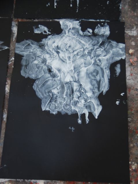 Kurt Strobeck – Ausstellung „Anthropomorphe Drucke“, Galerie M6, Hamburg, 2014, Bild 4