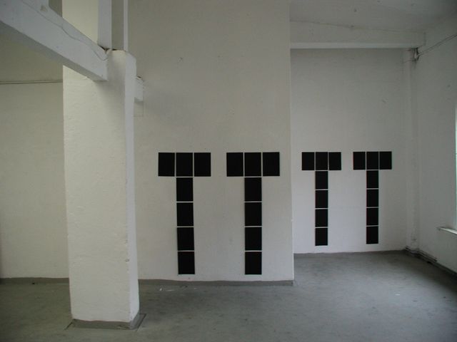 Kurt Strobeck – Arbeiten im Raum: Schwarzpapierlegung, Bild 4